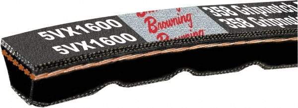 Browning - Section 3VX, 3/8" Wide, 106" Outside Length, Gripnotch V-Belt - Rubber Compound, 358 Gripnotch, No. 3VX1060 - Americas Industrial Supply