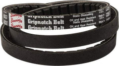 Browning - Section AX, 1/2" Wide, 39" Outside Length, Gripnotch V-Belt - Rubber Compound, Gripnotch, No. AX37 - Americas Industrial Supply