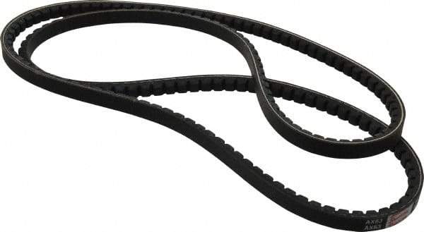 Browning - Section AX, 1/2" Wide, 65" Outside Length, Gripnotch V-Belt - Rubber Compound, Gripnotch, No. AX63 - Americas Industrial Supply