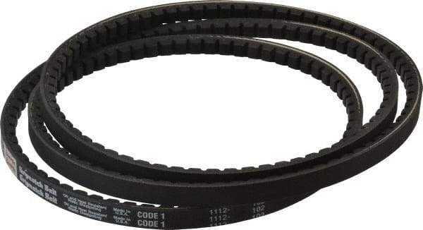 Browning - Section AX, 1/2" Wide, 79" Outside Length, Gripnotch V-Belt - Rubber Compound, Gripnotch, No. AX77 - Americas Industrial Supply