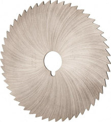 Made in USA - 6" Diam x 5/64" Blade Thickness x 1" Arbor Hole Diam, 42 Tooth Slitting and Slotting Saw - Arbor Connection, Right Hand, Uncoated, High Speed Steel, Concave Ground - Americas Industrial Supply