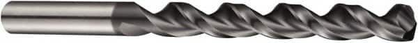 DORMER - 7.8mm 130° Cobalt Jobber Drill - AlCrN Finish, Right Hand Cut, Spiral Flute, Straight Shank, 117mm OAL, Special Type Point - Americas Industrial Supply