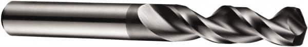 DORMER - 0.4724" 130° Spiral Flute Cobalt Screw Machine Drill Bit - AlCrN Finish, Right Hand Cut, 51mm Flute Length, 102mm OAL, Special Type Point, Straight Shank - Americas Industrial Supply