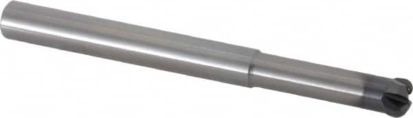 OSG - 3/8", 4 Flute, Single End, Solid Carbide, 3/32" Corner Radius End Mill - 4" OAL, 0.15" LOC, Right Hand Cut, 1-1/2" Extended Reach - Americas Industrial Supply