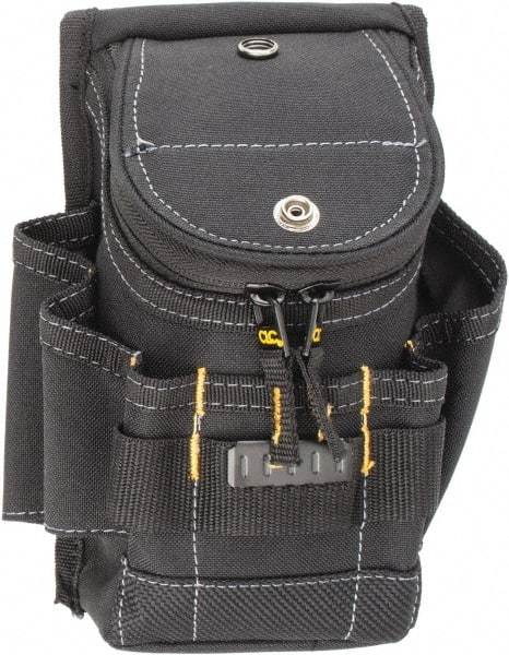 CLC - 6 Pocket General Purpose Holster - Polyester, Black, 6-1/4" Wide x 8-1/4" High - Americas Industrial Supply