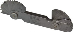 SPI - 32 Piece, 17/64 to 1/2 Inch Radius, Stainless Steel Radius Gage Set - Style B, 1/64 Inch Graduation - Americas Industrial Supply
