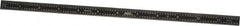 SPI - 12" Long, 1/64, 1/32, 1/16, 1/8" Graduation, Flexible Steel Rule - 4R Graduation Style, 1/2" Wide, Black, Black Chrome Finish - Americas Industrial Supply