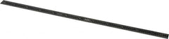 SPI - 12" Long, 1/64, 1/32" and 0.5, 1mm Graduation, Flexible Steel Rule - English/Metric Graduation Style, 1/2" Wide, Black, Black Chrome Finish - Americas Industrial Supply