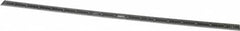 SPI - 18" Long, 1/64, 1/50, 1/32, 1/10" Graduation, Flexible Steel Rule - 3R Graduation Style, 3/4" Wide, Black, Black Chrome Finish - Americas Industrial Supply