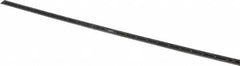 SPI - 24" Long, 1/64, 1/32, 1/16, 1/8" Graduation, Flexible Steel Rule - 4R Graduation Style, 3/4" Wide, Black, Black Chrome Finish - Americas Industrial Supply