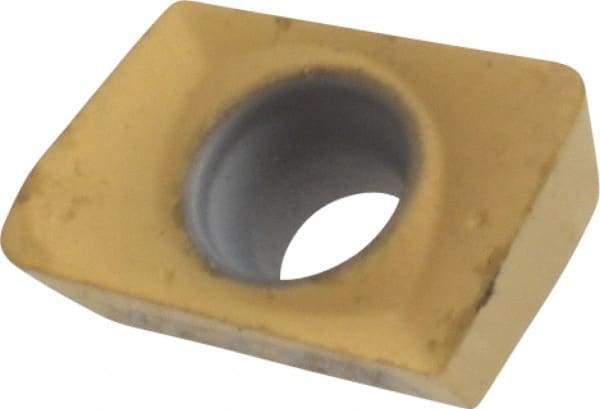 Kennametal - ADKT1622 LC Grade KC725M Carbide Milling Insert - TiN/TiCN/TiN Finish, 0.1378" Thick, 0.8mm Corner Radius - Americas Industrial Supply