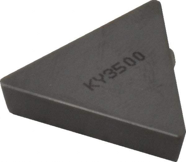 Kennametal - TPG432 Grade KY3500 Ceramic Milling Insert - Uncoated, 0.1874" Thick, 1/2" Inscribed Circle, 0.8mm Corner Radius - Americas Industrial Supply