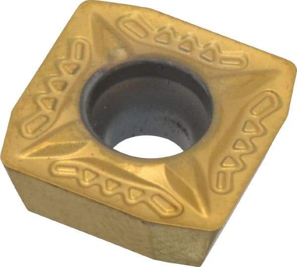 Kennametal - SDPT43 GB Grade KC725M Carbide Milling Insert - TiN/TiCN/TiN Finish, 0.188" Thick, 1/2" Inscribed Circle, 0.8mm Corner Radius - Americas Industrial Supply