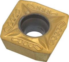 Kennametal - SDPT43 GB Grade KC725M Carbide Milling Insert - TiN/TiCN/TiN Finish, 0.188" Thick, 1/2" Inscribed Circle, 0.8mm Corner Radius - Americas Industrial Supply