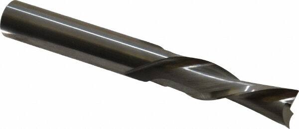 Onsrud - 3/8" Cutting Diam x 1-1/4" Length of Cut, 2 Flute, Downcut Spiral Router Bit - Uncoated, Right Hand Cut, Solid Carbide, 3" OAL x 3/8" Shank Diam, Double Edge, 30° Helix Angle - Americas Industrial Supply