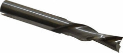 Onsrud - 3/8" Cutting Diam x 1-1/4" Length of Cut, 2 Flute, Downcut Spiral Router Bit - Uncoated, Right Hand Cut, Solid Carbide, 3" OAL x 3/8" Shank Diam, Double Edge, 30° Helix Angle - Americas Industrial Supply