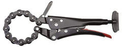 Proto - 9-27/32" OAL Standard Jaw Locking Chain Pipe Cutters - 1-3/32" Jaw Width, 2-61/64" Jaw Opening, Standard Handle - Americas Industrial Supply