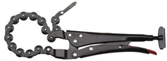 Proto - 11-13/16" OAL Standard Jaw Locking Chain Pipe Cutters - 1-11/64" Jaw Width, 4-33/64" Jaw Opening, Standard Handle - Americas Industrial Supply