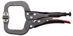 Proto - 12-19/32" OAL C-Clamp Locking Pliers - 1-11/64" Jaw Width, 3-45/64" Jaw Depth, 3-9/64" Jaw Opening, Standard Handle - Americas Industrial Supply