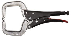 Proto - 11-3/8" OAL C-Clamp Locking Pliers - 15/32" Jaw Width, 3-9/64" Jaw Depth, 3-17/32" Jaw Opening, Standard Handle - Americas Industrial Supply