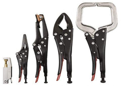 Proto - 5 Piece Welding Locking Plier Set - Comes in Plastic Pouch - Americas Industrial Supply