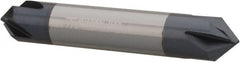 Made in USA - 1/2" Diam 4 Flute Double End Solid Carbide Chamfer Mill - Americas Industrial Supply