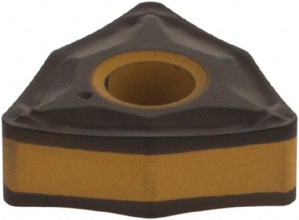 Iscar - WNMG3-2 NF Grade IC8350 Carbide Turning Insert - TiCN/Al2O3/TiN Finish, 80° Trigon, 3/8" Inscr Circle, 5/32" Thick, 1/32" Corner Radius - Americas Industrial Supply