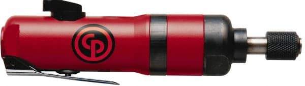 Chicago Pneumatic - 1/4" Bit Holder, 10,000 RPM, Inline Handle Air Screwdriver - 2-1/2 to 12 Ft/Lb Torque, 1/4 NPT Inlet, 3.2 CFM - Americas Industrial Supply