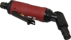 Chicago Pneumatic - 1/4" Collet, Angle Handle, Angle Air Die Grinder - 23,000 RPM, Rear Exhaust, 8 CFM, 0.28 hp, 6.21 bar, 1/4" Inlet - Americas Industrial Supply