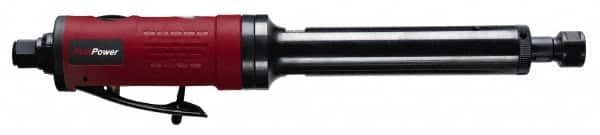 Chicago Pneumatic - 1/4" Collet, Straight Handle, Straight Air Die Grinder - 22,000 RPM, Rear Exhaust, 11.2 CFM, 0.42 hp, 6.21 bar, 1/4" Inlet - Americas Industrial Supply