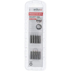 Wiha - 5mm Hex Screwdriver Bit - 1/4" Drive, 1" OAL - Americas Industrial Supply