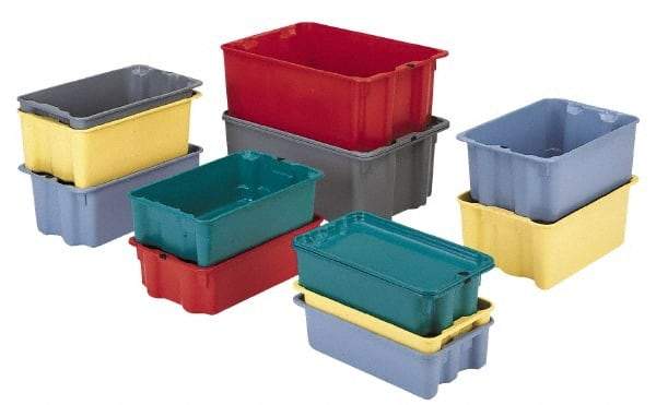 LEWISBins+ - 500 Container, 3000 Stack Lb Load Capacity Gray Fiberglass Tote Container - Stacking, Nesting, 17.9" Long x 10.8" Wide x 5" High - Americas Industrial Supply