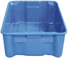 MFG Tray - 300 Lb Load Capacity Blue Fiberglass Tote Container - Stacking, Nesting, 17.9" Long x 10.6" Wide x 5" High - Americas Industrial Supply