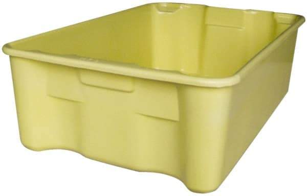 MFG Tray - 500 Lb Load Capacity Yellow Fiberglass Tote Container - Stacking, Nesting, 27-1/2" Long x 20" Wide x 14.1" High - Americas Industrial Supply