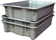 MFG Tray - 500 Lb Load Capacity White Fiberglass Tote Container - Stacking, Nesting, 42-1/2" Long x 20" Wide x 14.3" High - Americas Industrial Supply