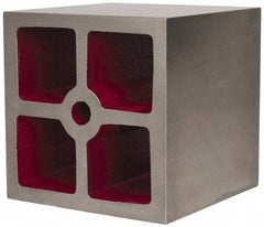 Suburban Tool - 2 Web, 5/8" Thick x 8" Wide x 8" High x 8" Deep, Machined Box Parallel - Cast Iron, Square & Parallel within 0.002" per 6", +/-0.0150" Tolerance - Americas Industrial Supply