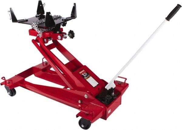 Sunex Tools - 3,000 Lb Capacity Transmission Jack - 8.62 to 36.62" High, 43-1/2" Chassis Length - Americas Industrial Supply