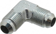 Parker - 3/8" Tube OD, 37° Steel Flared Tube Union Elbow - Flare x Flare Ends - Americas Industrial Supply