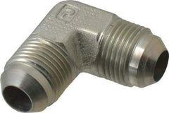 Parker - 1/2" Tube OD, 37° Steel Flared Tube Union Elbow - Flare x Flare Ends - Americas Industrial Supply