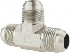 Parker - 3/4" Tube OD, 37° Steel Flared Tube Union Tee - Flare x Flare x Flare Ends - Americas Industrial Supply