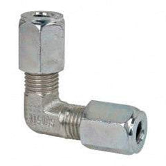 Parker - Metal Flareless Bite Tube Union Elbow - 1/4 NPTF - Americas Industrial Supply