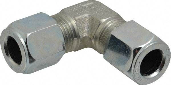 Parker - Metal Flareless Bite Tube Union Elbow - 1/2 NPTF - Americas Industrial Supply
