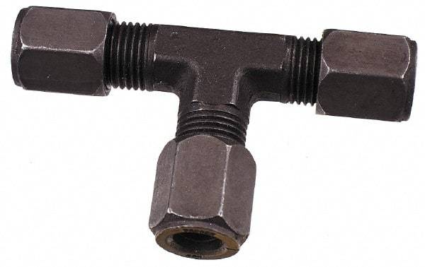Parker - Metal Flareless Bite Tube Union Tee - 3/16 NPTF - Americas Industrial Supply