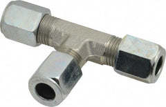 Parker - Metal Flareless Bite Tube Union Tee - 3/8 NPTF - Americas Industrial Supply
