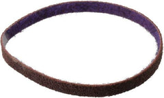 3M - 1/2" Wide x 18" OAL, Aluminum Oxide Abrasive Belt - Aluminum Oxide, Medium, Nonwoven, Series DF-BL - Americas Industrial Supply