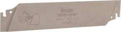 Iscar - 1.26" Blade Height, 0.041" Blade Width, 5-29/32" OAL, Neutral Cut, Single End Indexable Cut-Off Blade - TGFH Blade, Tang-Grip Series - Americas Industrial Supply