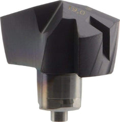 Iscar - Series ICM, 19mm Diam Grade IC908 140° Replaceable Drill Tip - Carbide, TiAlN Finish, 19 Seat Size - Americas Industrial Supply