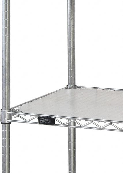 Quantum Storage - 24" Wide, Open Shelving Accessory/Component - HDPE, Polyethylene Finish, 72" Long, Use with Wire Shelving Units - Americas Industrial Supply