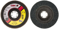 CGW Abrasives - 6" 40 Grit 7/8" Center Hole Type 27 Zirconia Alumina Flap Disc - Americas Industrial Supply