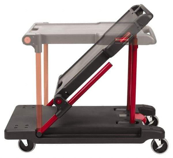 Rubbermaid - 400 Lb Capacity Plastic Convertible Utility Cart / Platform Truck - 24" OAW - Americas Industrial Supply